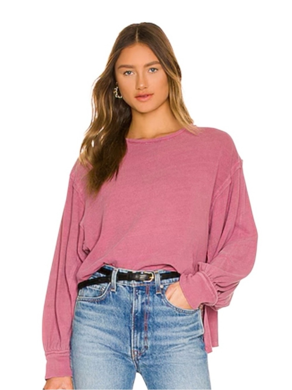 We The Free by Free People Ready For This Balloon Sleeve Top
